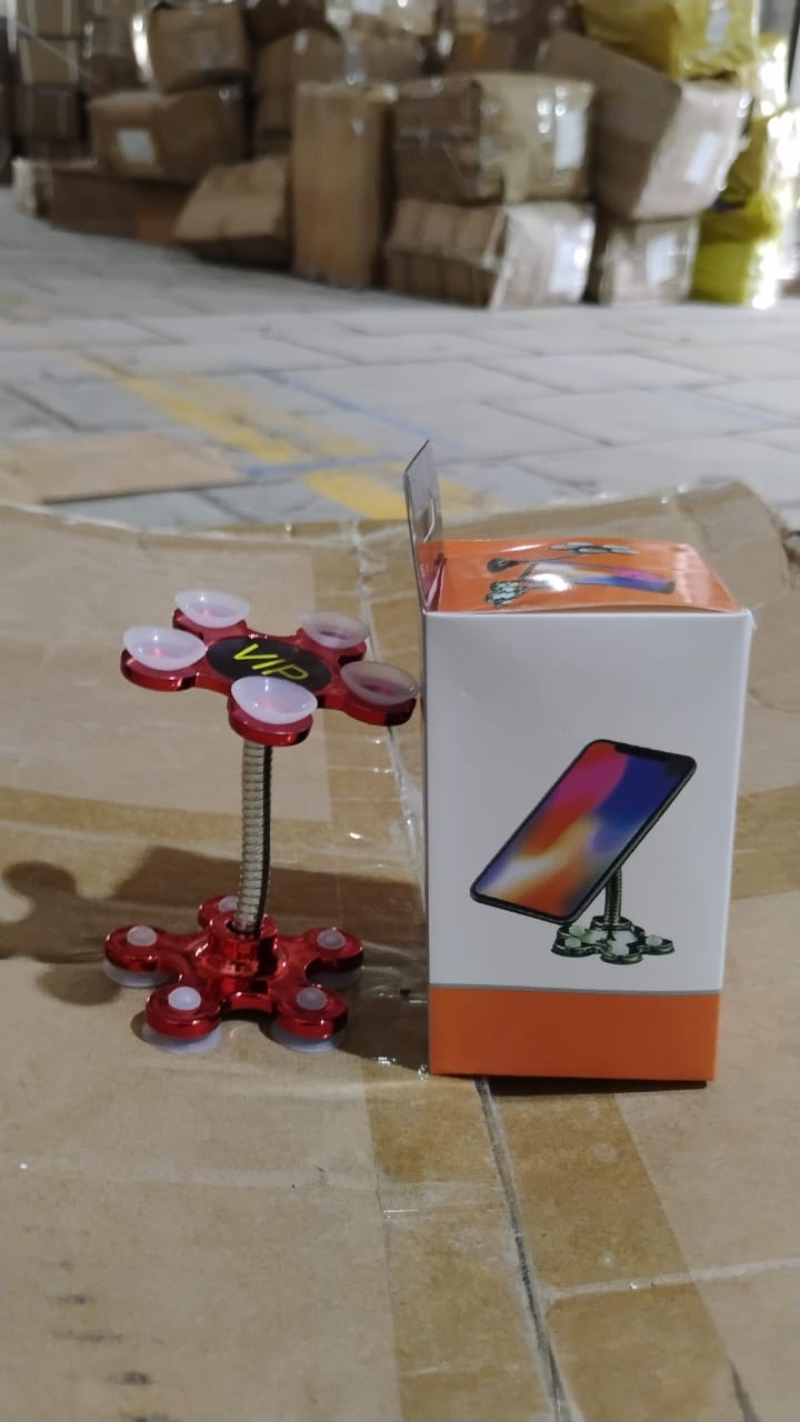 Phone Holder Car & Mount Sucker Stand vip stand (Multicolored With Box)) Phone Holder Car & Mount Sucker Stand vip stand (Multicolored With Box))